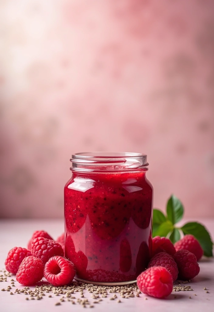 30+ Healthy No-Bake Dessert Recipes That Satisfy Guilt-Free 72 30+ Healthy No-Bake Dessert Recipes That Satisfy Guilt-Free - 12. Raspberry Chia Jam