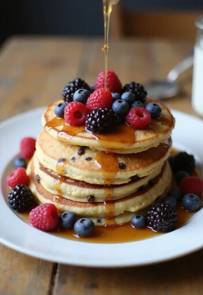 30+ Healthy No-Bake Dessert Recipes That Satisfy Guilt-Free 89 30+ Healthy No-Bake Dessert Recipes That Satisfy Guilt-Free - 15. Vegan Chocolate Chip Pancakes