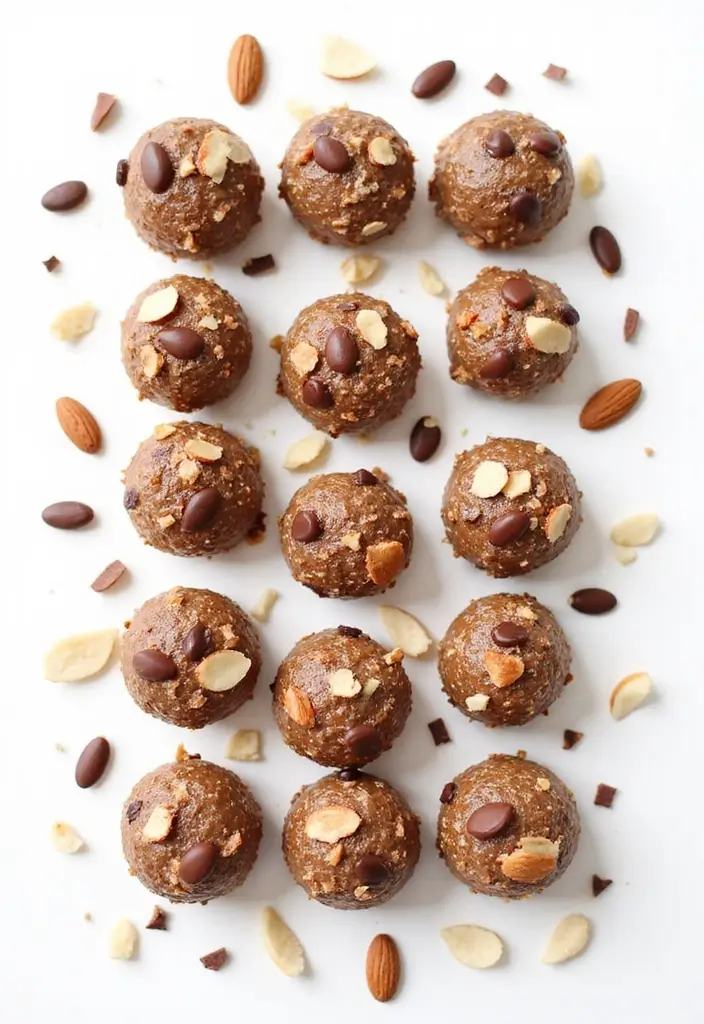 30+ Healthy No-Bake Dessert Recipes That Satisfy Guilt-Free 96 30+ Healthy No-Bake Dessert Recipes That Satisfy Guilt-Free - 16. Almond Joy Energy Bites