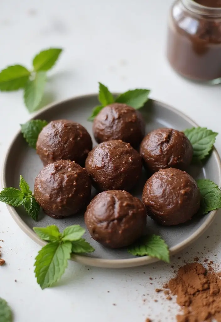 30+ Healthy No-Bake Dessert Recipes That Satisfy Guilt-Free 127 30+ Healthy No-Bake Dessert Recipes That Satisfy Guilt-Free - 21. Chocolate Mint Protein Bites