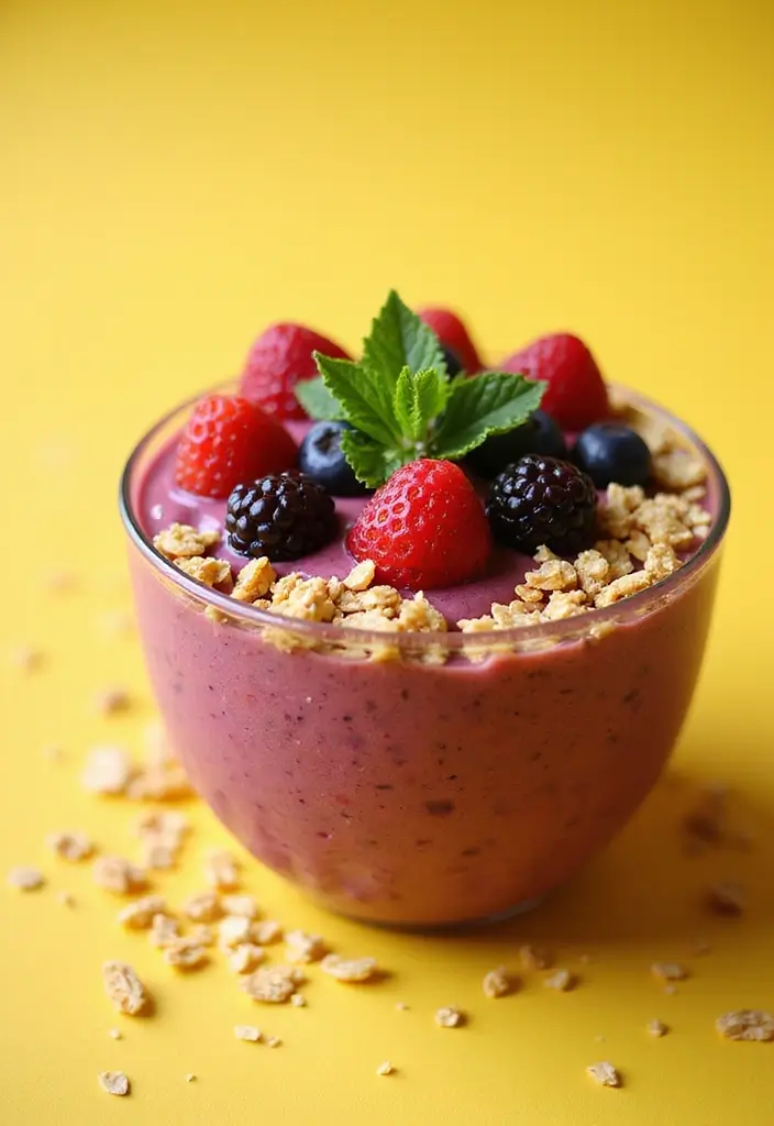 30+ Healthy No-Bake Dessert Recipes That Satisfy Guilt-Free 134 30+ Healthy No-Bake Dessert Recipes That Satisfy Guilt-Free - 22. Berry Smoothie Bowls