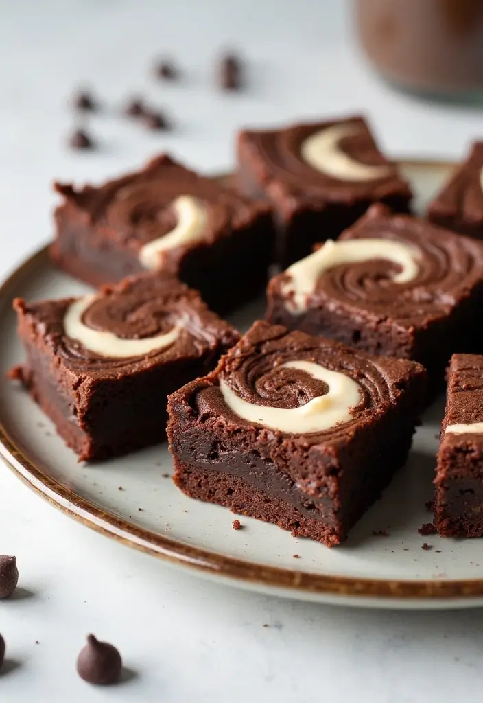 30+ Keto Dessert Recipes with Cream Cheese That Are Low-Carb Heaven 75 30+ Keto Dessert Recipes with Cream Cheese That Are Low-Carb Heaven - 13. Cream Cheese Chocolate Swirl Brownies