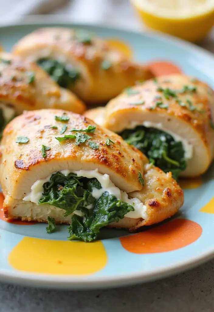 30+ Keto Dessert Recipes with Cream Cheese That Are Low-Carb Heaven 169 30+ Keto Dessert Recipes with Cream Cheese That Are Low-Carb Heaven - 27. Cream Cheese and Spinach Stuffed Chicken