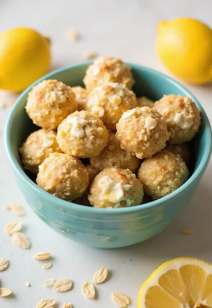 30+ Lemon Cream Cheese Dessert Recipes That Are Zesty and Light 62 30+ Lemon Cream Cheese Dessert Recipes That Are Zesty and Light - 10. Lemon Cream Cheese Energy Balls