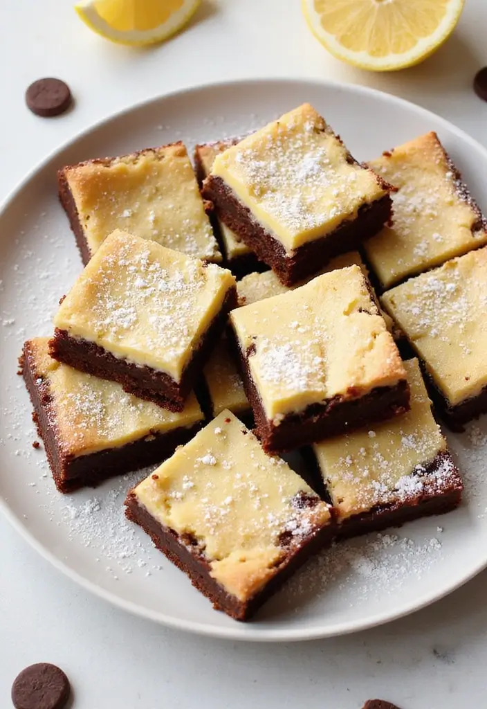 30+ Lemon Cream Cheese Dessert Recipes That Are Zesty and Light 116 30+ Lemon Cream Cheese Dessert Recipes That Are Zesty and Light - 18. Lemon Cream Cheese Brownies