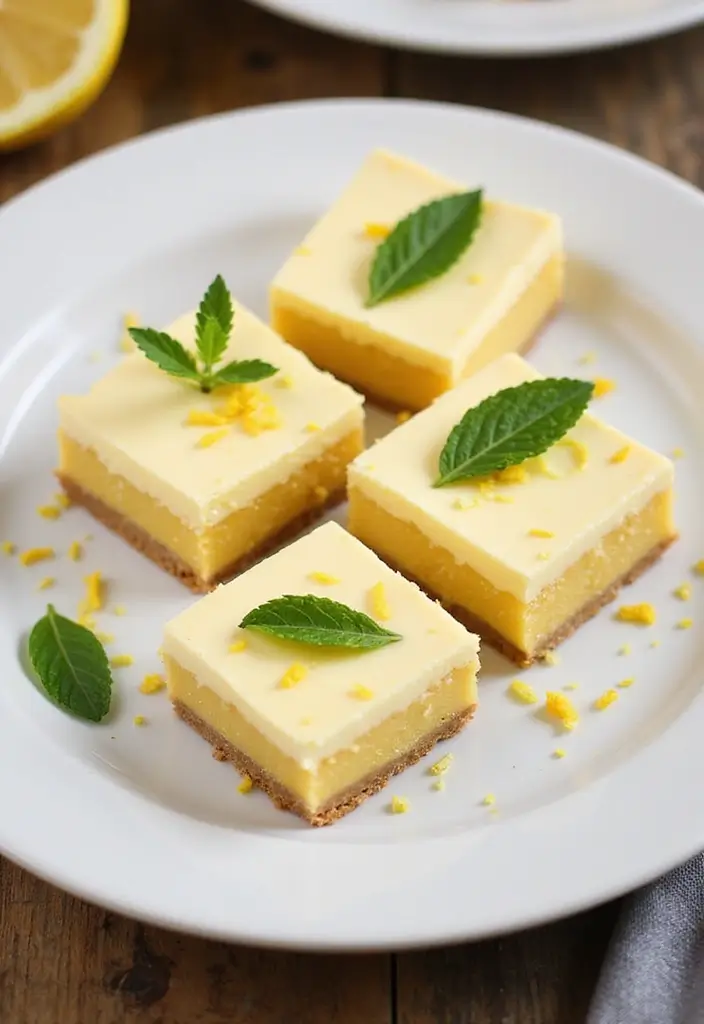 30+ Lemon Cream Cheese Dessert Recipes That Are Zesty and Light 8 30+ Lemon Cream Cheese Dessert Recipes That Are Zesty and Light - 2. Lemon Cream Cheese Bars