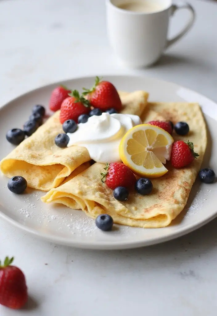 30+ Lemon Cream Cheese Dessert Recipes That Are Zesty and Light 156 30+ Lemon Cream Cheese Dessert Recipes That Are Zesty and Light - 24. Lemon Cream Cheese Crêpes