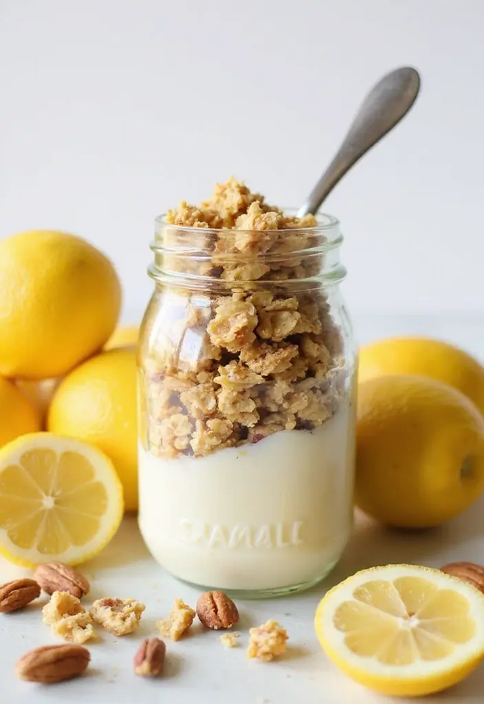 30+ Lemon Cream Cheese Dessert Recipes That Are Zesty and Light 163 30+ Lemon Cream Cheese Dessert Recipes That Are Zesty and Light - 25. Lemon Cream Cheese Granola