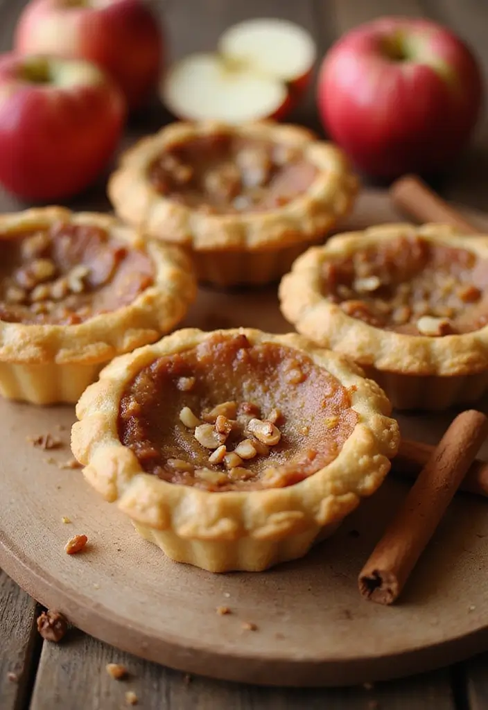 30+ Mini Tart Dessert Recipes That Are Easy, Cute, and Delicious 123 30+ Mini Tart Dessert Recipes That Are Easy, Cute, and Delicious - 18. Nutty Apple Cinnamon Mini Tarts