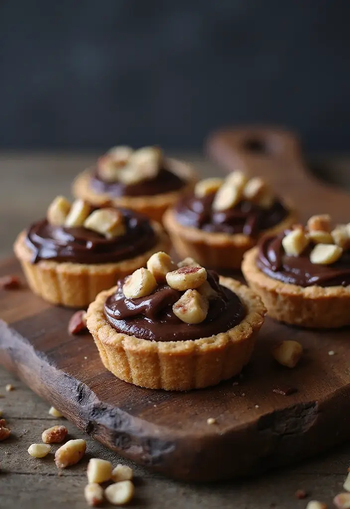 30+ Mini Tart Dessert Recipes That Are Easy, Cute, and Delicious 144 30+ Mini Tart Dessert Recipes That Are Easy, Cute, and Delicious - 21. Chocolate Hazelnut Mini Tarts