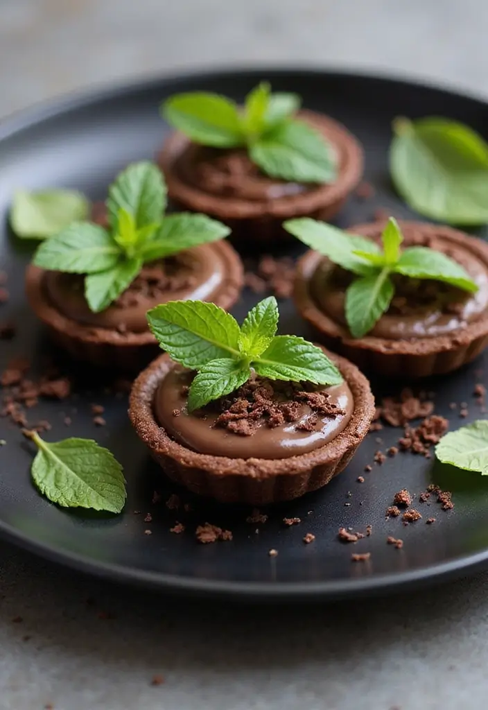 30+ Mini Tart Dessert Recipes That Are Easy, Cute, and Delicious 164 30+ Mini Tart Dessert Recipes That Are Easy, Cute, and Delicious - 24. Mint Chocolate Mini Tarts
