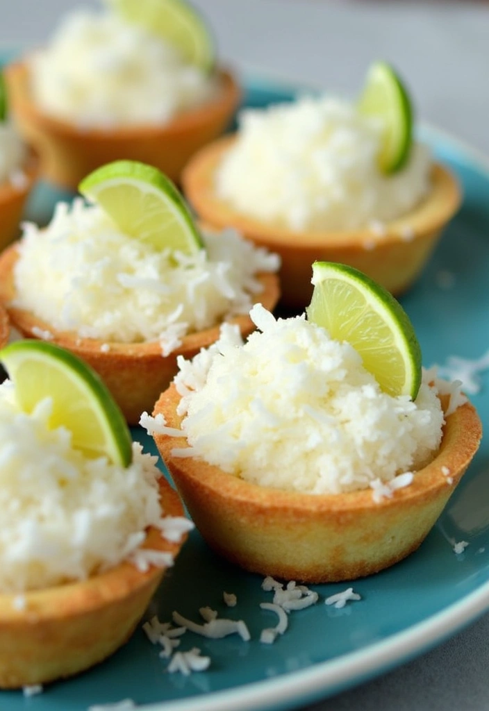 30+ Mini Tart Dessert Recipes That Are Easy, Cute, and Delicious 15 30+ Mini Tart Dessert Recipes That Are Easy, Cute, and Delicious - 3. Coconut Lime Mini Tarts