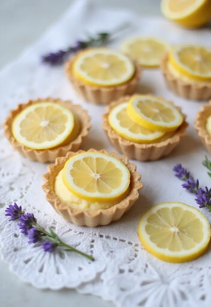 30+ Mini Tart Dessert Recipes That Are Easy, Cute, and Delicious 206 30+ Mini Tart Dessert Recipes That Are Easy, Cute, and Delicious - 30. Lavender Lemon Mini Tarts