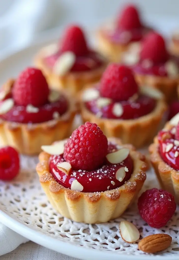 30+ Mini Tart Dessert Recipes That Are Easy, Cute, and Delicious 36 30+ Mini Tart Dessert Recipes That Are Easy, Cute, and Delicious - 6. Raspberry Almond Mini Tarts