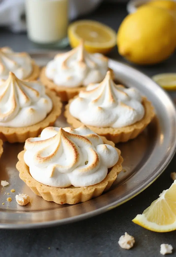 30+ Mini Tart Dessert Recipes That Are Easy, Cute, and Delicious 50 30+ Mini Tart Dessert Recipes That Are Easy, Cute, and Delicious - 8. Lemon Meringue Mini Tarts