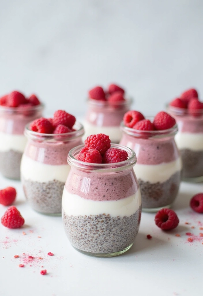 30+ Quick 3-Ingredient No-Bake Dessert Recipes for Instant Sweet Cravings 135 30+ Quick 3-Ingredient No-Bake Dessert Recipes for Instant Sweet Cravings - 23. Raspberry Coconut Chia Pudding