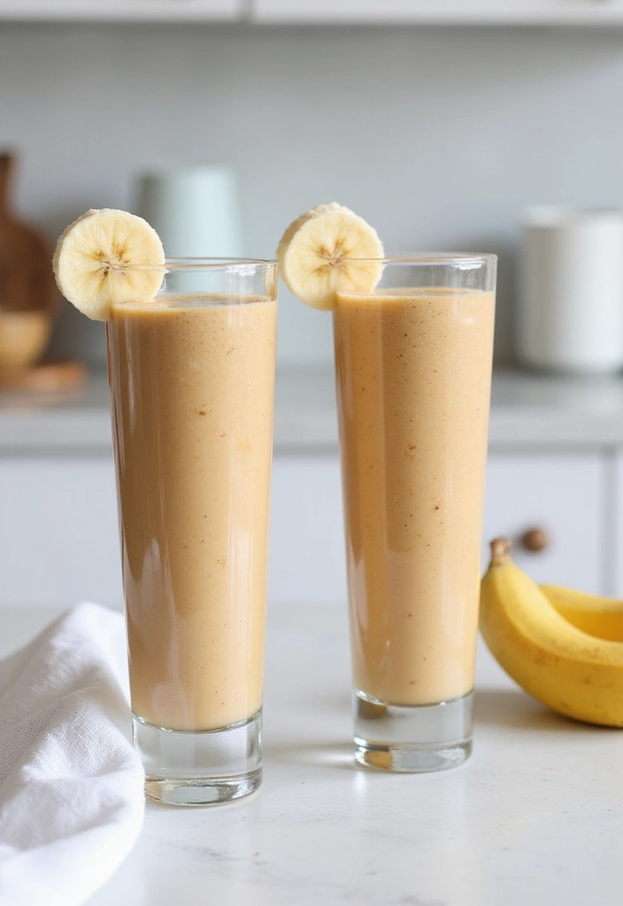30+ Quick 3-Ingredient No-Bake Dessert Recipes for Instant Sweet Cravings 154 30+ Quick 3-Ingredient No-Bake Dessert Recipes for Instant Sweet Cravings - 26. Peanut Butter Banana Smoothie