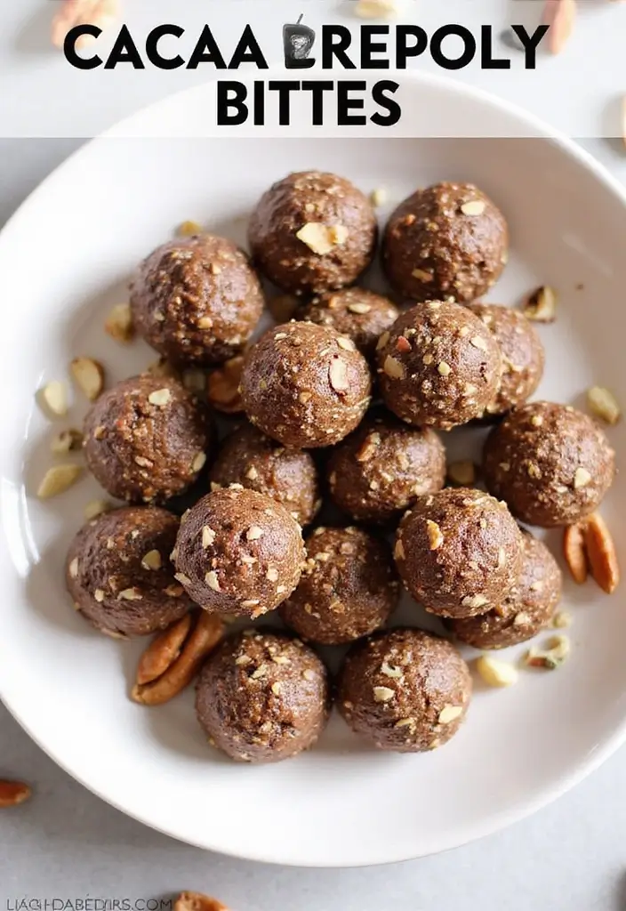 30+ Quick 3-Ingredient No-Bake Dessert Recipes for Instant Sweet Cravings 171 30+ Quick 3-Ingredient No-Bake Dessert Recipes for Instant Sweet Cravings - 29. Cacao Energy Bites