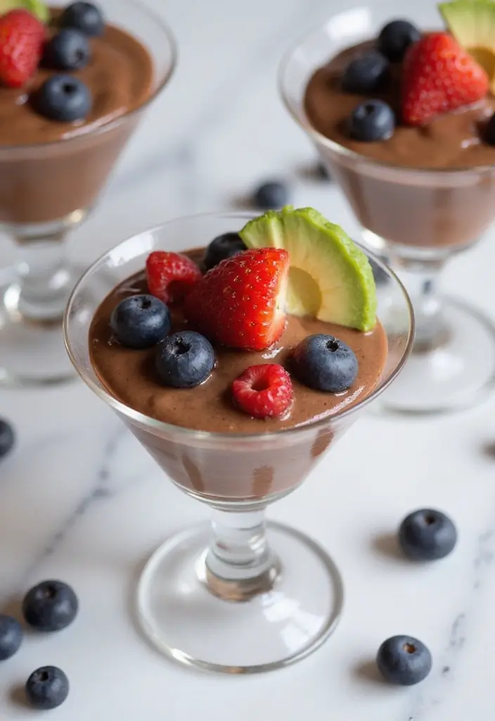 30+ Quick 3-Ingredient No-Bake Dessert Recipes for Instant Sweet Cravings 20 30+ Quick 3-Ingredient No-Bake Dessert Recipes for Instant Sweet Cravings - 4. Chocolate Avocado Mousse