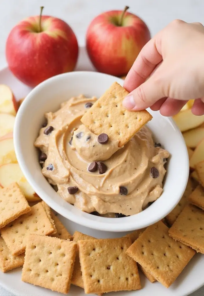 30+ Quick 3-Ingredient No-Bake Dessert Recipes for Instant Sweet Cravings 34 30+ Quick 3-Ingredient No-Bake Dessert Recipes for Instant Sweet Cravings - 6. Peanut Butter Chocolate Chip Dip