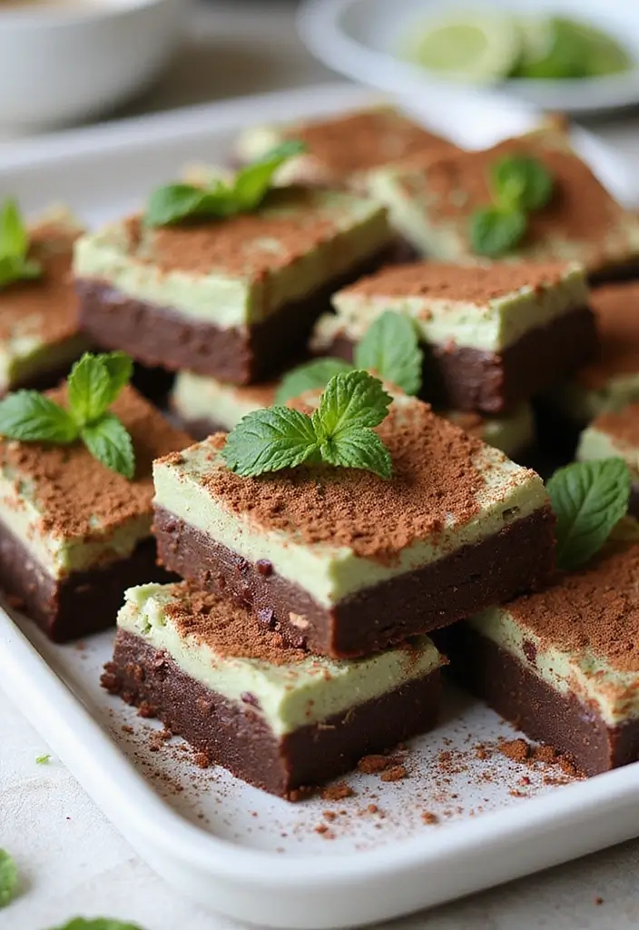 30+ Quick No-Bake Dessert Recipes That Come Together in Minutes 58 30+ Quick No-Bake Dessert Recipes That Come Together in Minutes - 10. No-Bake Chocolate Mint Bars