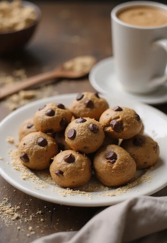 30+ Quick No-Bake Dessert Recipes That Come Together in Minutes 77 30+ Quick No-Bake Dessert Recipes That Come Together in Minutes - 13. No-Bake Chocolate Chip Cookie Dough Bites