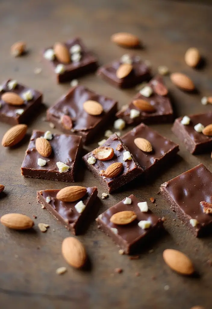 30+ Quick No-Bake Dessert Recipes That Come Together in Minutes 82 30+ Quick No-Bake Dessert Recipes That Come Together in Minutes - 14. No-Bake Chocolate Almond Bark