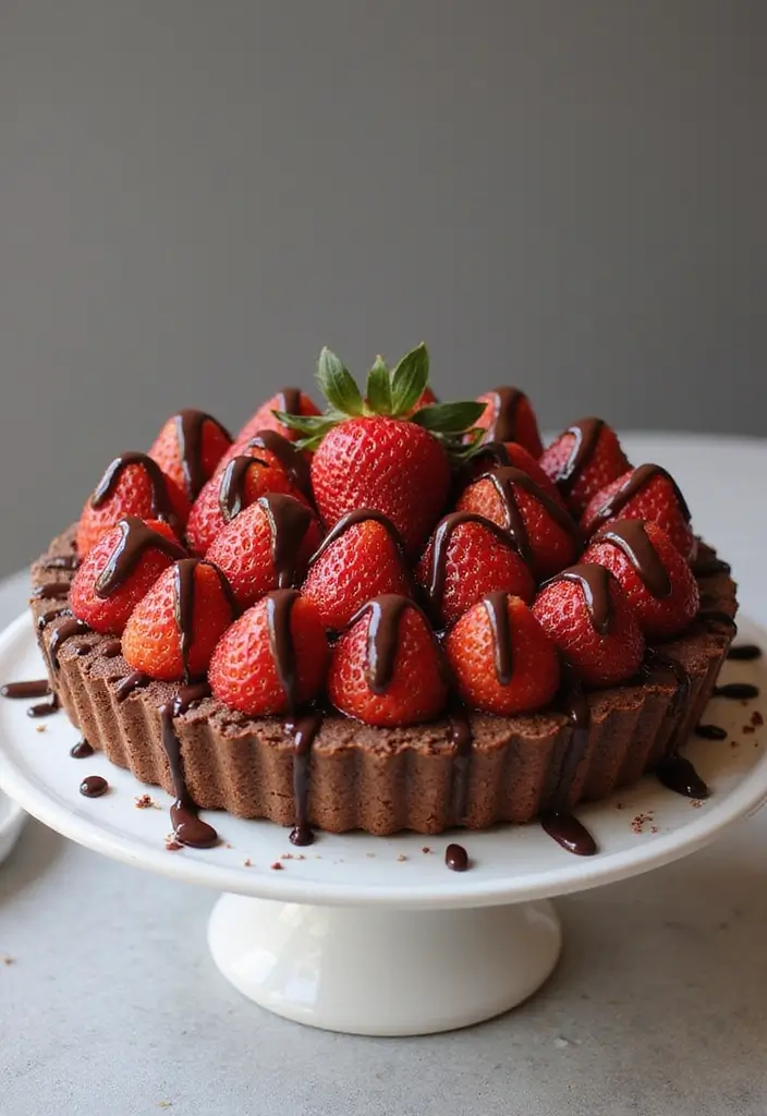 30+ Quick No-Bake Dessert Recipes That Come Together in Minutes 104 30+ Quick No-Bake Dessert Recipes That Come Together in Minutes - 18. No-Bake Chocolate Strawberry Tart