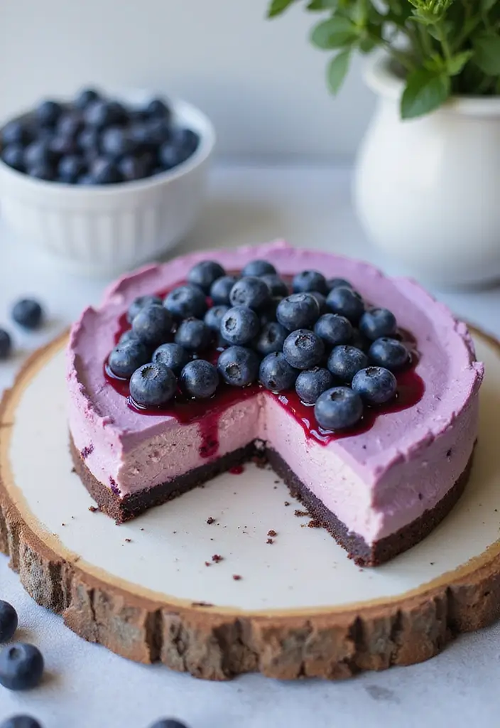 30+ Quick No-Bake Dessert Recipes That Come Together in Minutes 111 30+ Quick No-Bake Dessert Recipes That Come Together in Minutes - 19. No-Bake Blueberry Cheesecake
