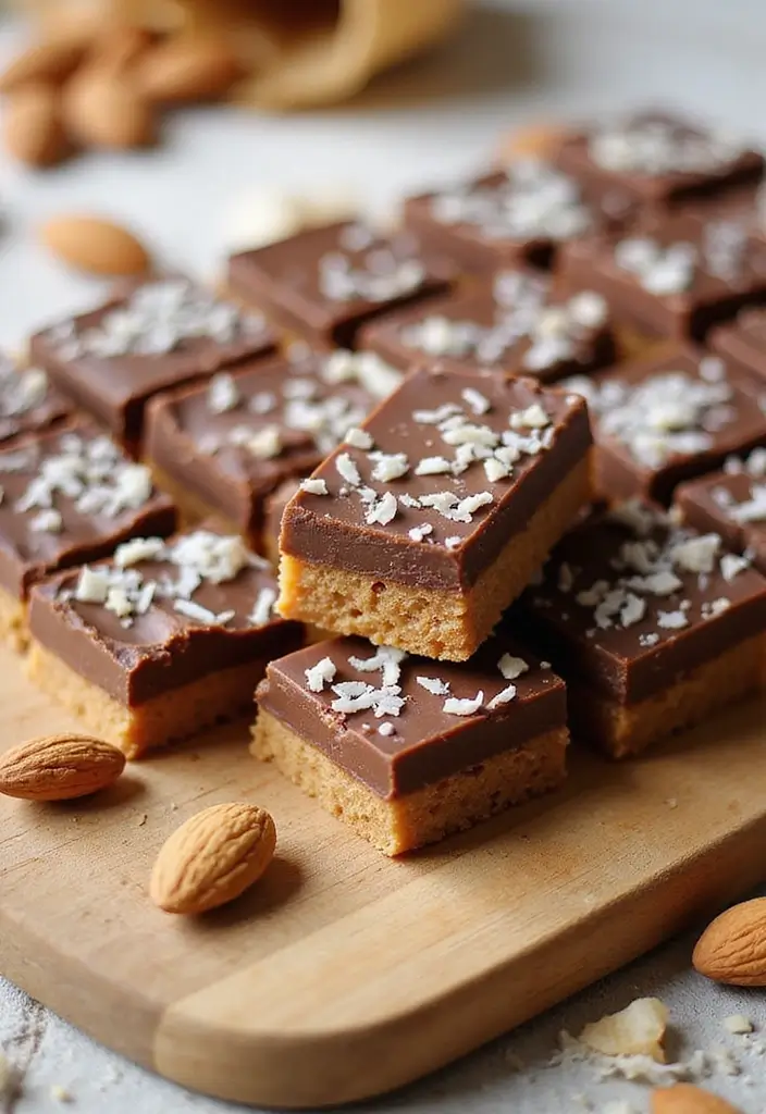 30+ Quick No-Bake Dessert Recipes That Come Together in Minutes 133 30+ Quick No-Bake Dessert Recipes That Come Together in Minutes - 23. No-Bake Almond Joy Bars