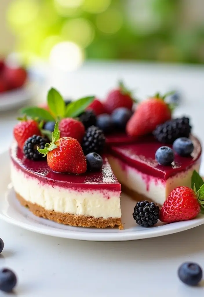 30+ Quick and Easy Summer Dessert Recipes for Hot Days 1 30+ Quick and Easy Summer Dessert Recipes for Hot Days - 1. No-Bake Berry Cheesecake