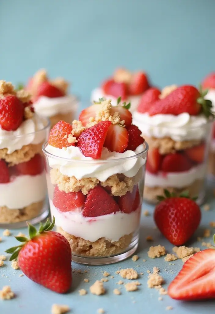 30+ Quick and Easy Summer Dessert Recipes for Hot Days 80 30+ Quick and Easy Summer Dessert Recipes for Hot Days - 14. Strawberry Shortcake Cups