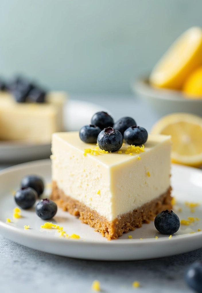 30+ Quick and Easy Summer Dessert Recipes for Hot Days 118 30+ Quick and Easy Summer Dessert Recipes for Hot Days - 20. No-Bake Lemon Blueberry Cheesecake
