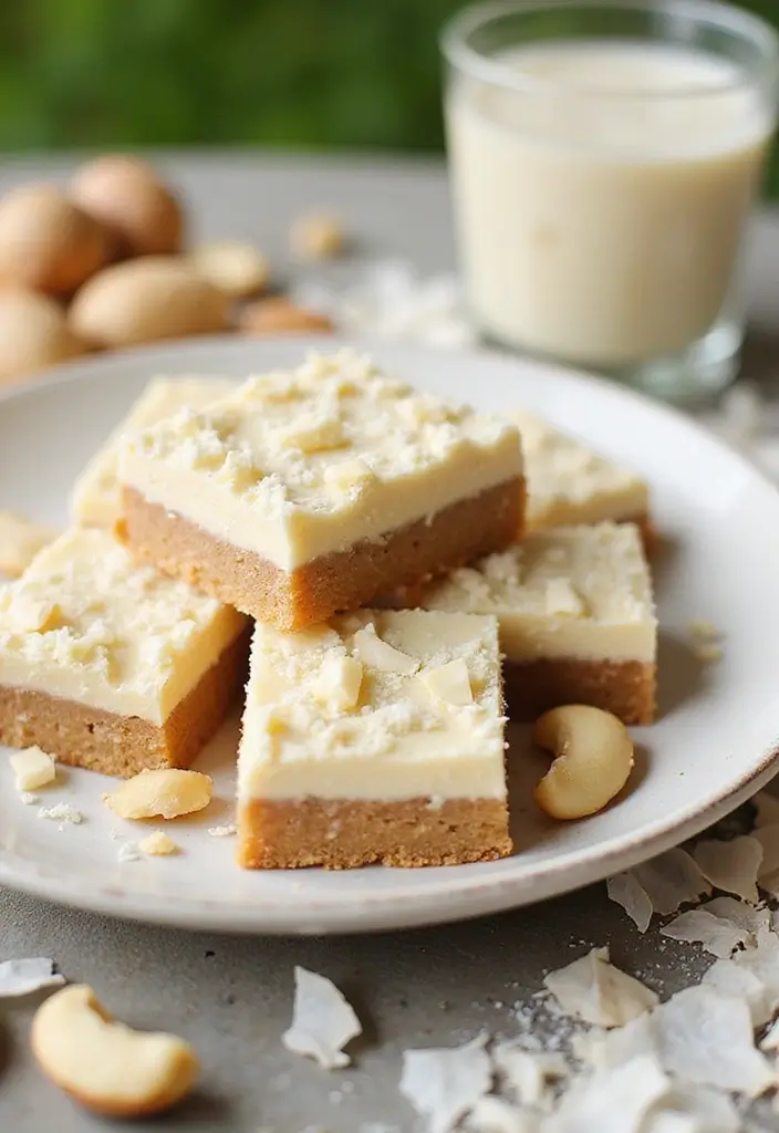30+ Quick and Easy Summer Dessert Recipes for Hot Days 139 30+ Quick and Easy Summer Dessert Recipes for Hot Days - 23. Creamy Coconut Macadamia Nut Bars