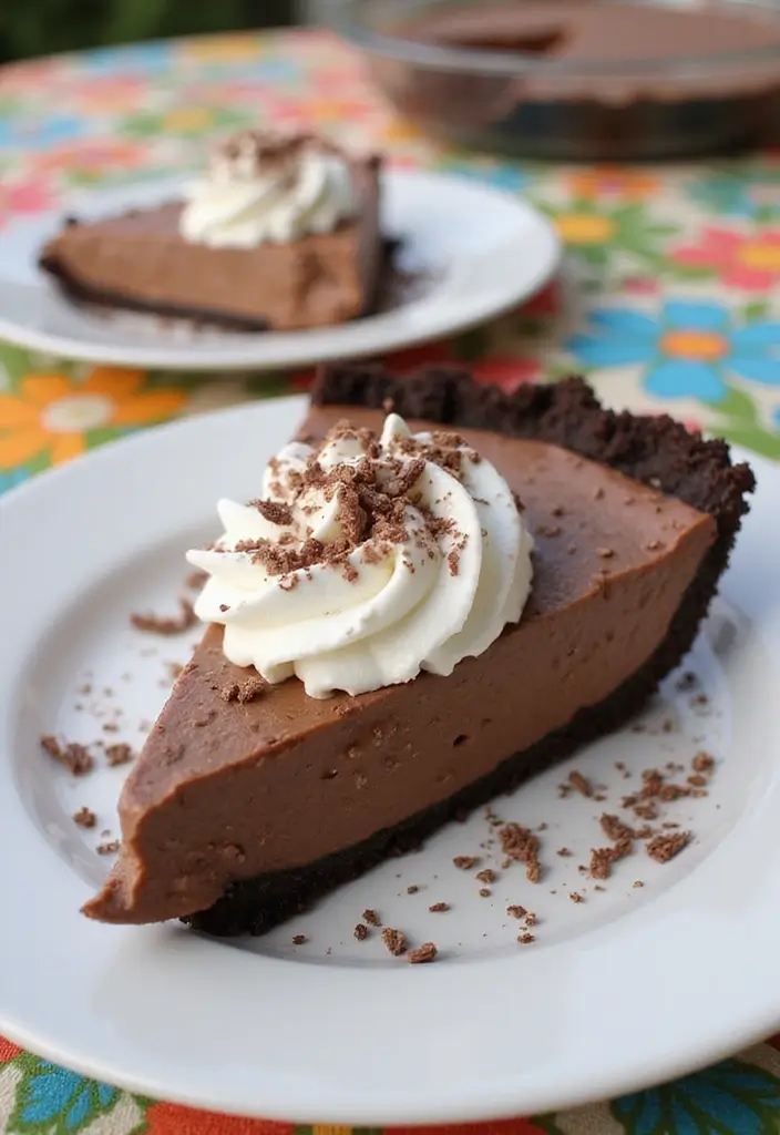 30+ Quick and Easy Summer Dessert Recipes for Hot Days 142 30+ Quick and Easy Summer Dessert Recipes for Hot Days - 24. No-Bake Chocolate Pudding Pie