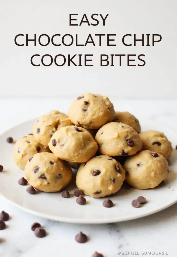 30+ Quick and Easy Summer Dessert Recipes for Hot Days 149 30+ Quick and Easy Summer Dessert Recipes for Hot Days - 25. Easy Chocolate Chip Cookie Dough Bites