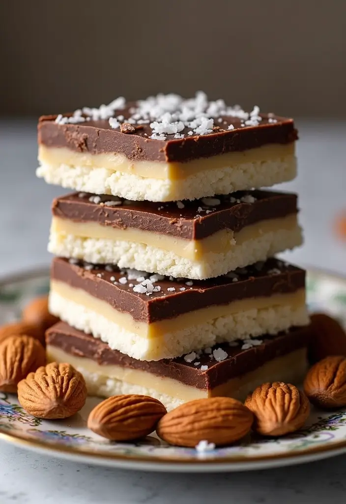 30+ Sweetened Condensed Milk Dessert Recipes That Are Rich and Creamy 174 30+ Sweetened Condensed Milk Dessert Recipes That Are Rich and Creamy - 26. Chocolate Almond Joy Bars